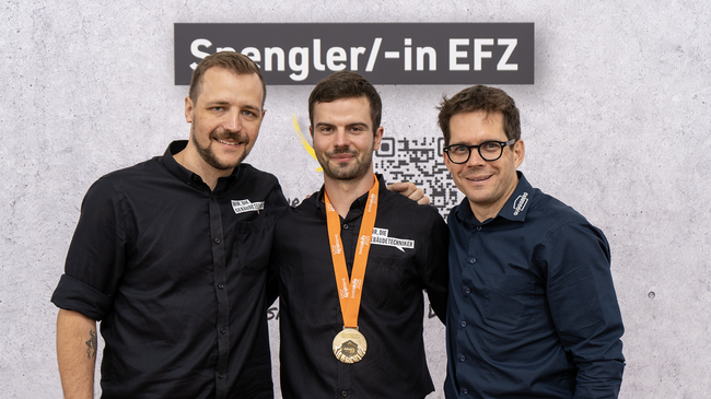 Gold für Tino Zimmermann: Unser Spengler glänzt an den SwissSkills 2025